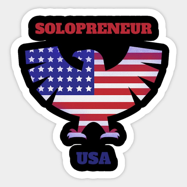 Solopreneur Sticker by Poggeaux